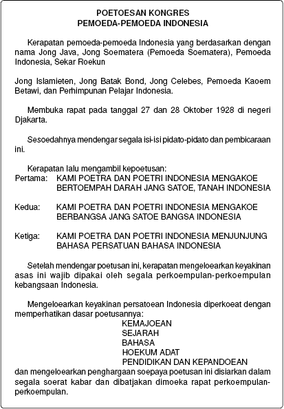 Hari Sumpah Pemuda 28 Oktober 1928 ~ BERITA BARU