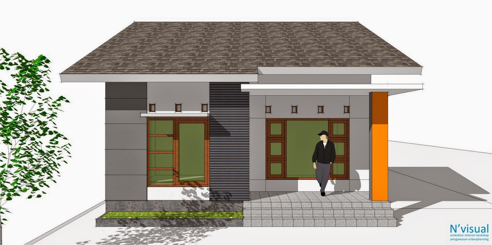 Gambar Desain  Rumah  Tanah Persegi  Panjang  House Q