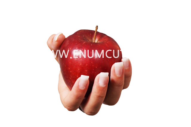 [ Enumcut ] Apple and Hand  Photo - Remove Background From Image  (Example)
