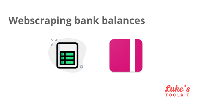 Cover image for webscraping bank account balances