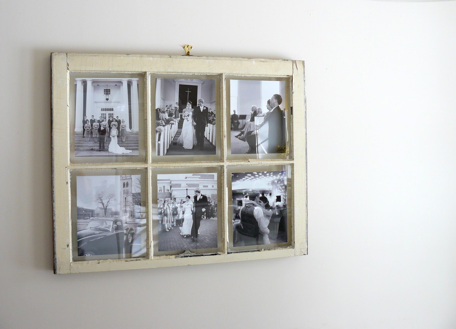 The Woven Home  Home Decor  Projects Old Window Picture Frame 