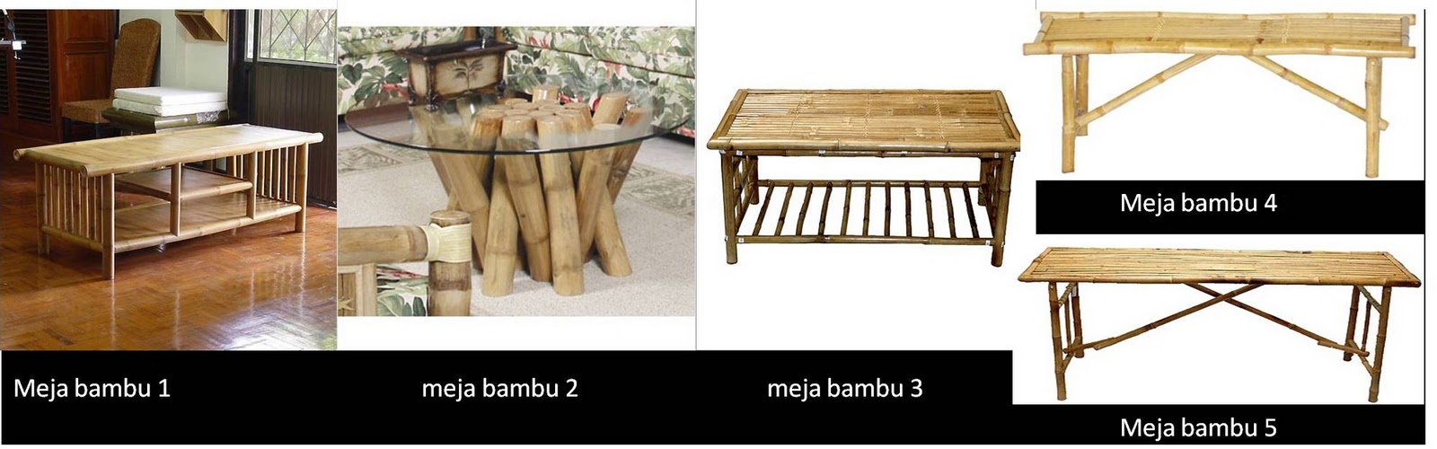 Taman Bambu  Nusantara Aneka Model Furnitur dari Bambu 