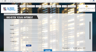 Abil Group's Castel Royale enquiry form