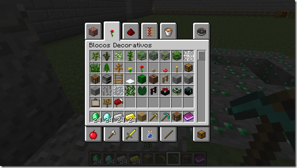 novo inventário modo decorativos