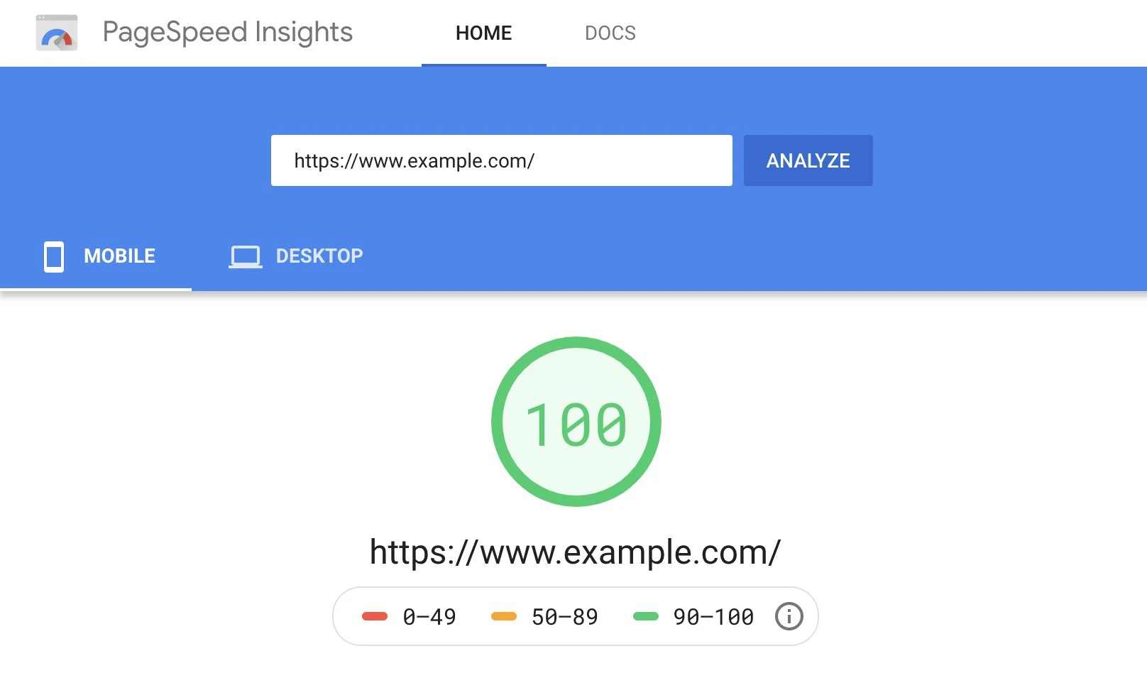 Google speed insights