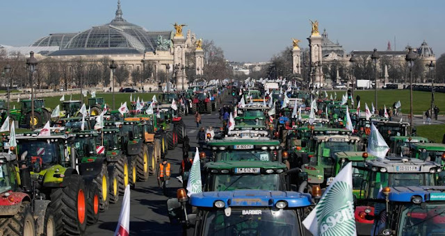 διαμαρτυρία Γάλλων αγροτών