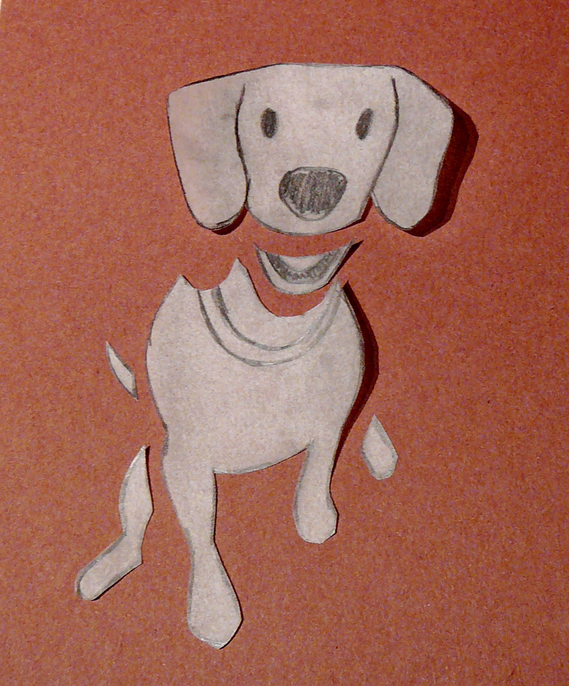 Rhinestone Beagle: Construction Paper Pooch Tutorial