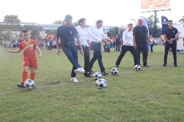 Inauguran la Liga de Futbol Enrique "Baxir" Saidén Isaac