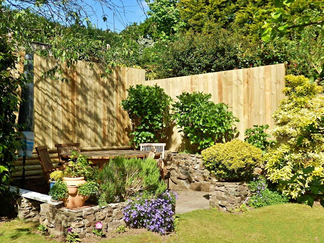 Garden patio, Cornwall