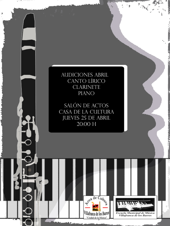 Canto Lírico, Clarinete y Piano (Ciclo de Audiciones)