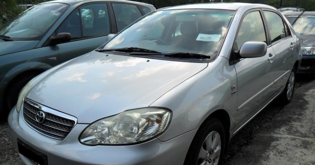 KERETA UNTUK DI JUAL: TOYOTA ALTIS 1.6E (A) 2004