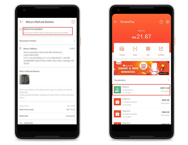 cara return dan refund barang shopee tahun 2020
