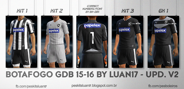 PES 2013 Botafogo Kit Season 15/16