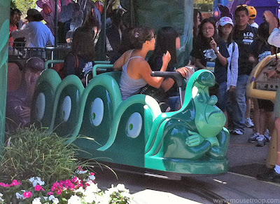 Alice Wonderland caterpillar caterpillars ride vehicle Disneyland