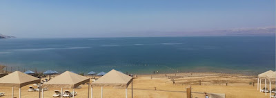 Playa privada del Holiday Inn Resort Dead Sea.