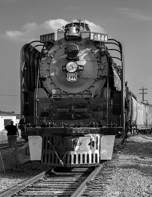 UP 844 sits along UP's Wagnor Subdivision