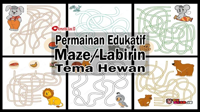 Download Permainan Edukatif MAZE Tema Hewan