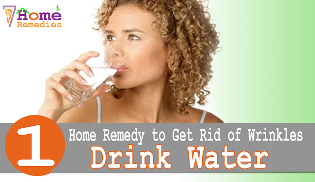 Drinking Water to get rid of wrinkles