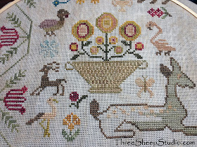 Counted Cross Stitch by Rose at ThreeSheepStudio.com - Design by Beth Twist of Heartstring Samplery