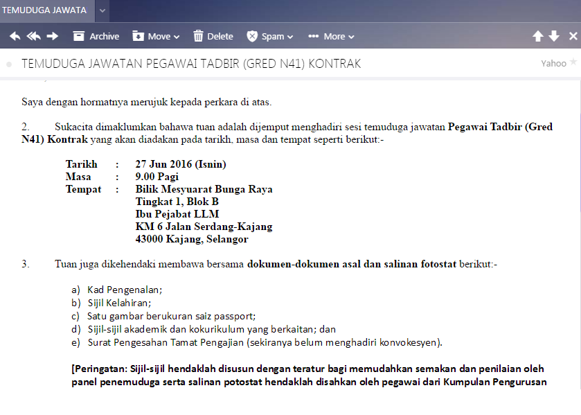 Contoh Soalan Temuduga Pegawai Tadbir Diplomatik - Persoalan n