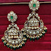 Moissanite chandbali earrings