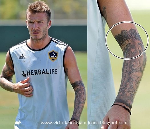 David Beckham Tattoos Hebrew