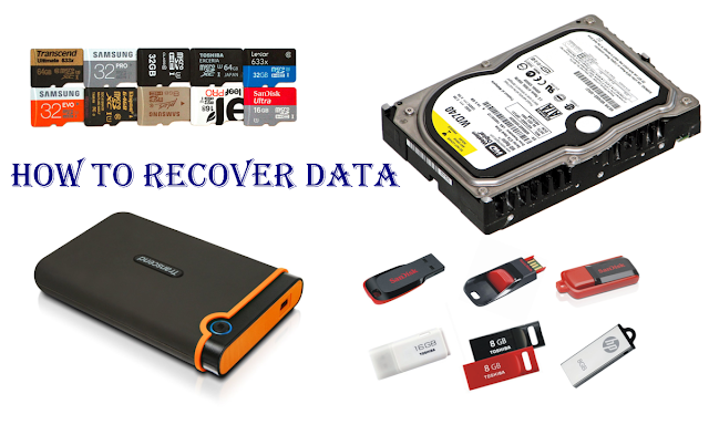 How to Recover data from Hard disk, USB flash drive or SD card