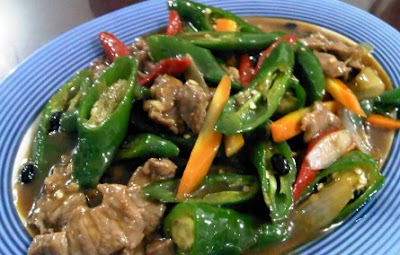 Sayur Cah Cabe Hijau