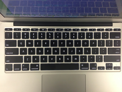 macbook air mid 2013 USキーボード全体像