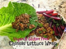 Vegan Chinese lettuce wrap