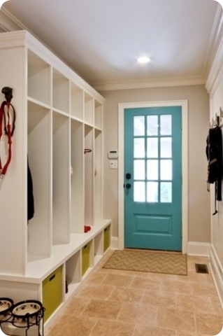 blue interior door