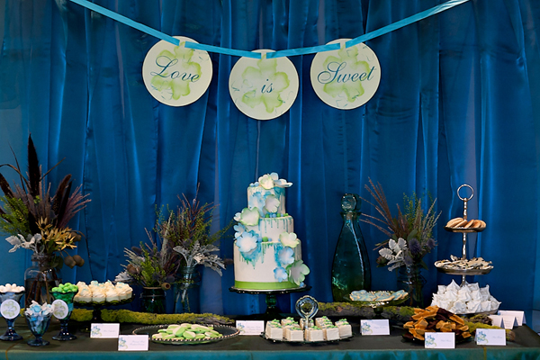 Beach Themed Photoshoot by Highculture Events teal and green wedding