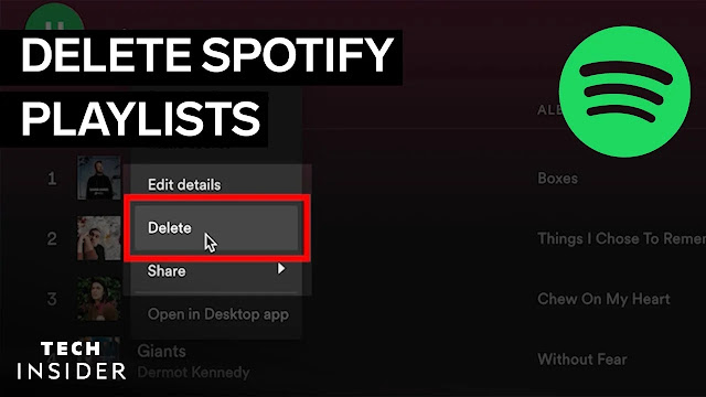 How to delete Spotify playlist