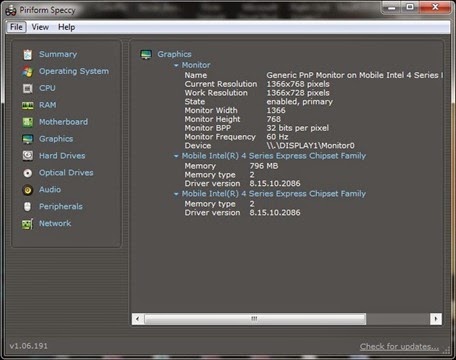 แนะนำโปรแกรม Freeware : Speccy เช็คสเปคคอมพิวเตอร์และโน๊ตบุ๊คง่ายๆ