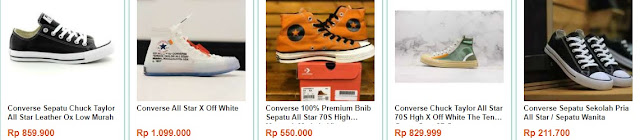 harga sepatu converse all star di sport station