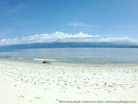 Mansinam island white sandy beach