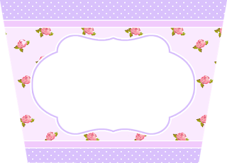 Shabby Chic in Lilac and Pink Free Printable Labels.