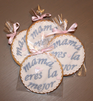 Galletas decoradas, galletas mamá, galletas día de la madre, galletas fondant