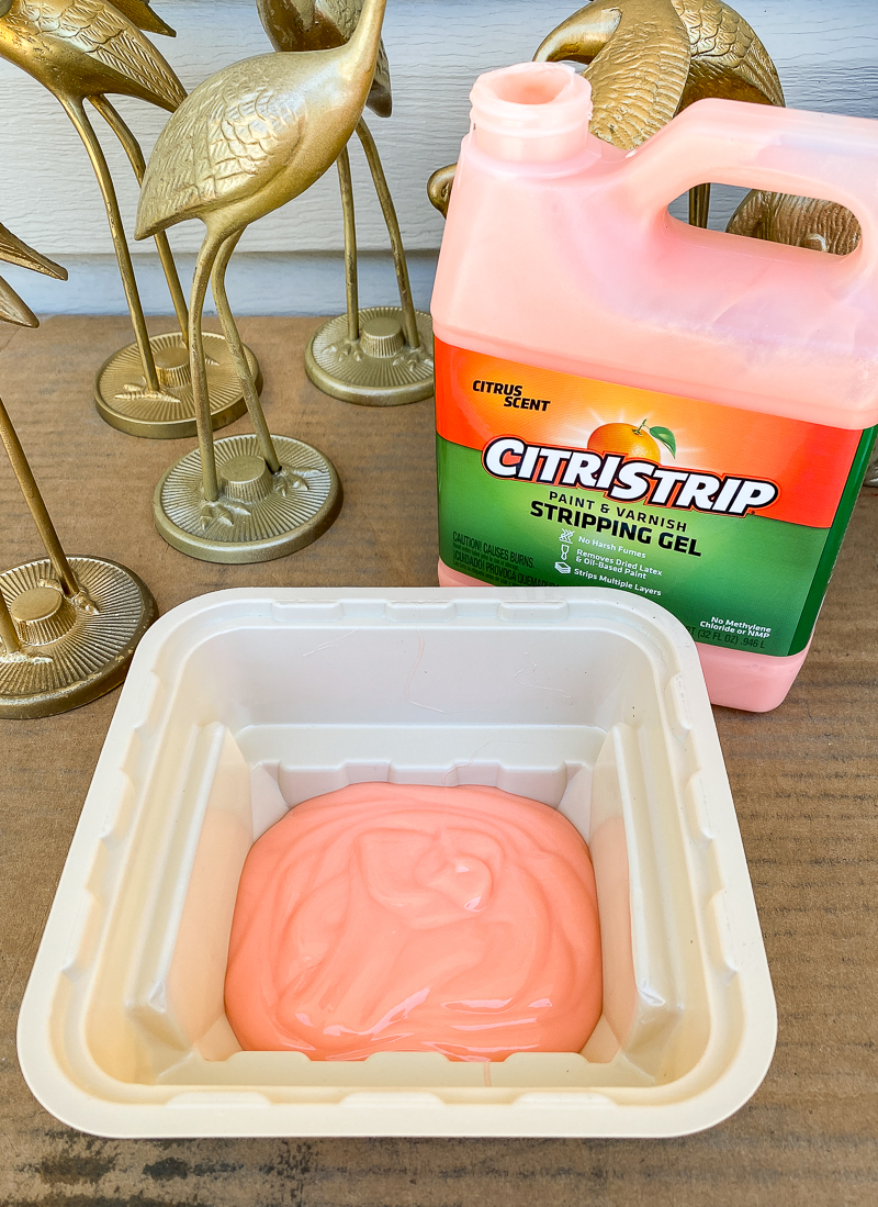 How to remove latex paint from furniture using Citristrip