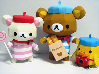 Rilakkuma Papercraft French Series