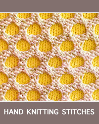 Honeycomb Slip Stitch Pattern. It is worked in the Slip stitch, using two colors. 