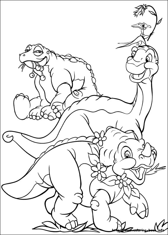 Download FUN & LEARN : Free worksheets for kid: ภาพระบายสีไดโนเสาร์ Dinosaur coloring pages (The Land ...