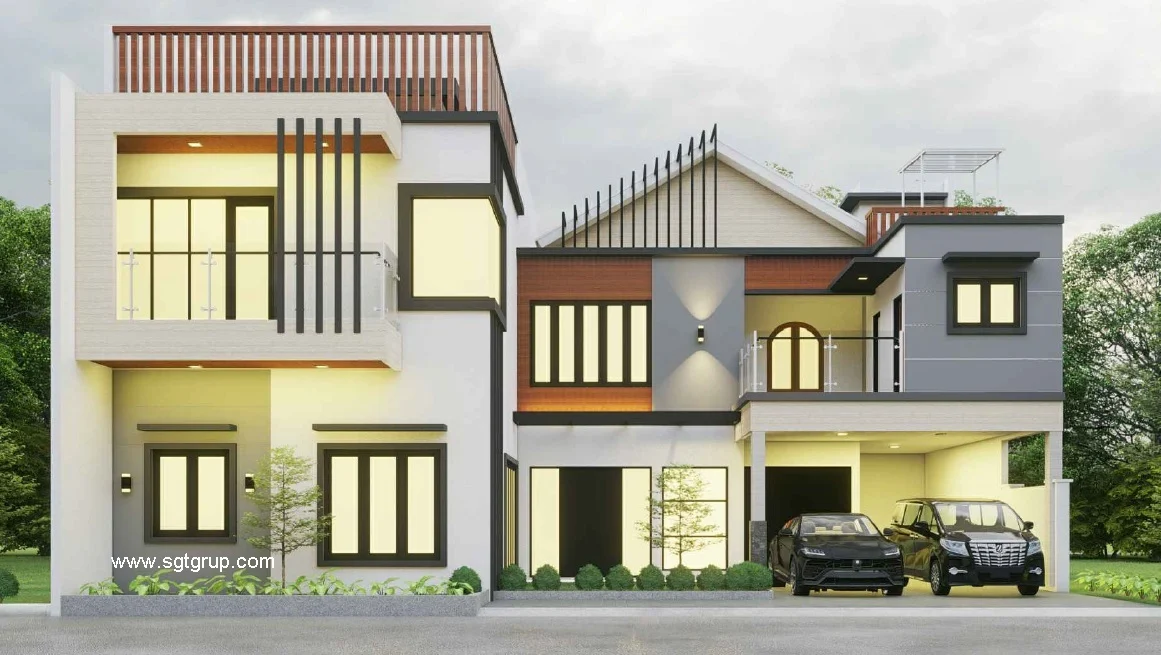 Desain Rumah Bpk J Tampak Depan