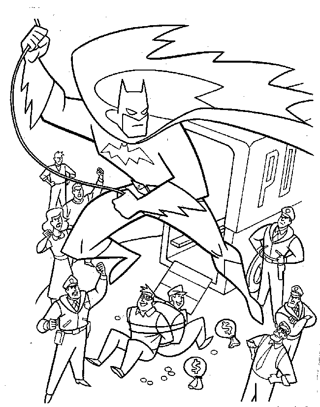 Batman And Joker Coloring Pages