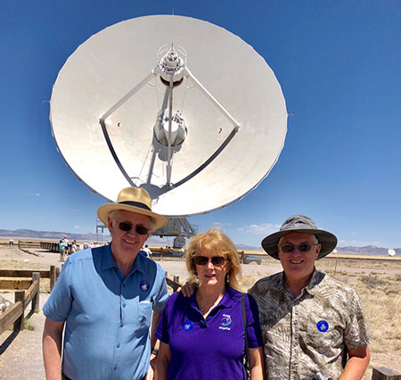 Resident Astronomer and two other OCA members, Scott and Sandy, tour the VLA (Source: Palmia Observatory)