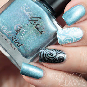 Color4Nails + Celestial Cosmetics Holographic Stamping Polish - Azure