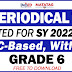GRADE 6 - 4TH PERIODICAL TESTS (Updated SY 2022-2023) All Subjects with TOS