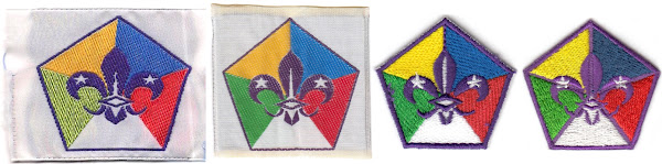 Las insignias del pentágono de MSC con influencia de Scouts de France