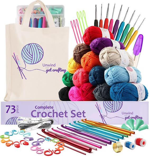 Craftbud 73 Piece Crochet Set Kit