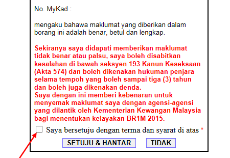 Semak semula Kemas Kini BR1M online  Malaysia Asia Tech 